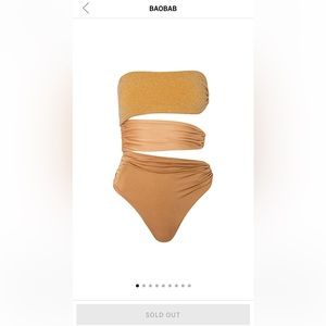 Baobab - Isla Strapless Cut-Out One-Piece Swimsuit - SOLD OUT